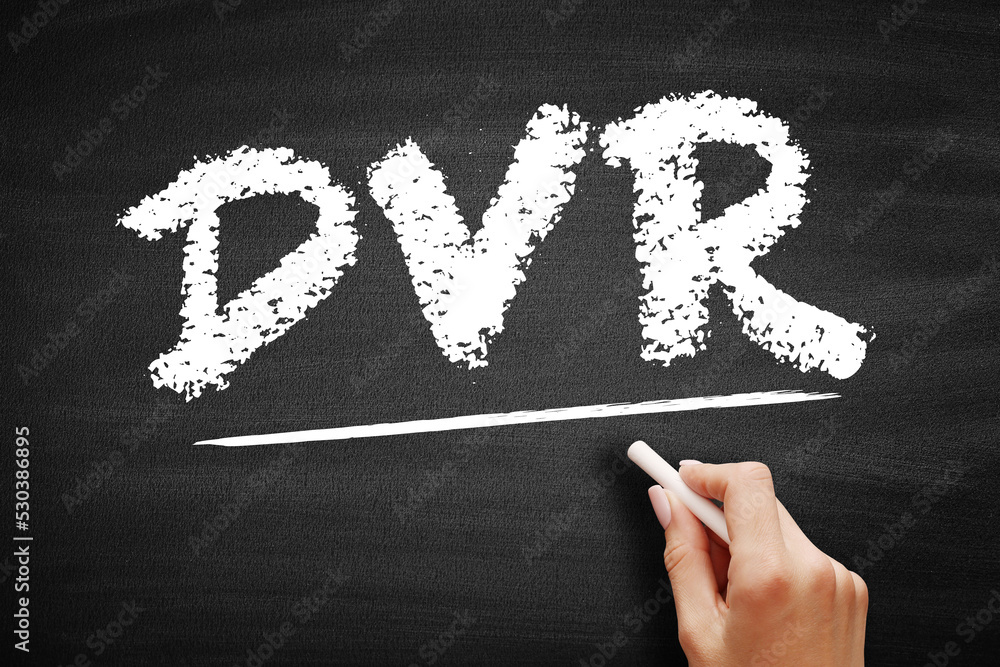 Poster dvr - digital video recorder is an electronic device that records video in a digital format to a dis
