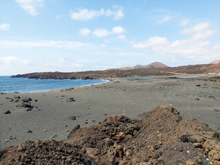 View of Charco Verde Beach, Lanzarote