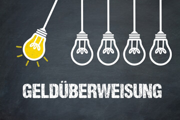 Fototapeta premium Geldüberweisung 