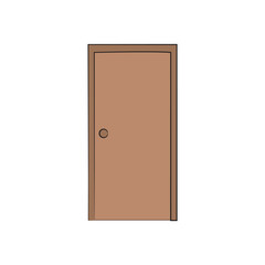 A wooden door