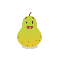 A cute pear fruit illustration