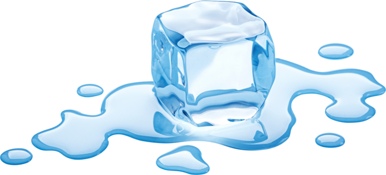 Ice cube isolated