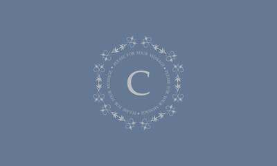 Vintage modern monogram with the letter A in the center of a round shape. Business sign, identity for restaurant, royalty, boutique, cafe, hotel, heraldic, fashion and others.