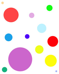 set of colorful circles