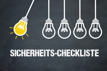 Fototapeta premium Sicherheits-Checkliste 