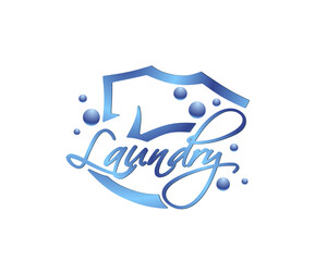 Laundry logo that is suitable for laundry businesses.
