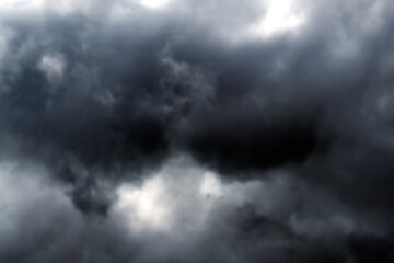 A very dark and ominous cloudy day.