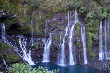Grand Galet Falls in Saint-Joseph, Reunion Island - obrazy, fototapety, plakaty