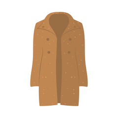 Isolated colored autumn jacket icon Vector