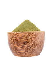 Henna lawsonia inermis powder in the coconut bowl isolated transparent png