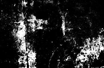 Grunge Black And White Urban Texture Template. Dark Messy Dust Overlay Distress Background