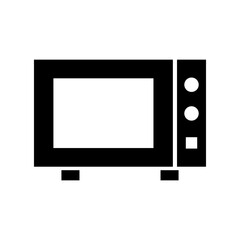 Microwave icon. Heating. Kitchen appliance. Vector.