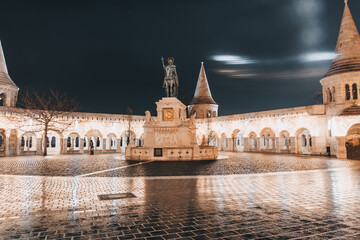 Budapest, Hungary - Fisherman's Bastion, Budapest. Image of the Fisherman's Bastion in Budapest,...