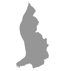 Map Liechtenstein vector background. Isolated country texture