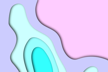 Abstract modern colorful paper cut shapes background. You can use template, banner, poster, brochure, book cover, booklet design.