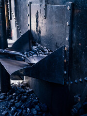 coal for the boiler of an old steam engine