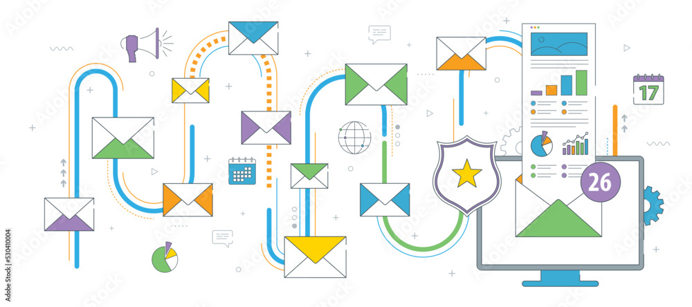 Poster email protection and secure internet communication, data and privacy protection, security and blocki