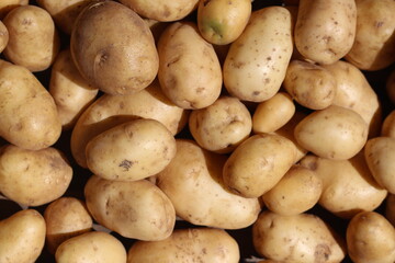 fruits potatoes closeup , background