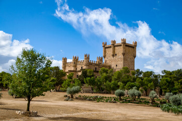 Fototapeta na wymiar Castillo de Guadamur, Toledo, Castilla la Mancha, España