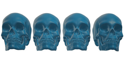 blue shoes isolated on white