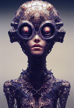 weird android robot