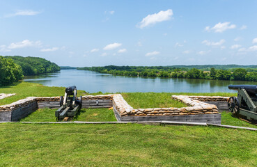 Dover, Tennessee: Fort Donelson National Battlefield American Civl War Site. Confederates built...