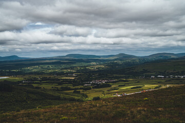 Fototapeta na wymiar The black mountains in Wales