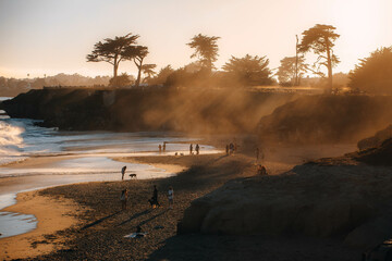 Santa Cruz beach,California - obrazy, fototapety, plakaty