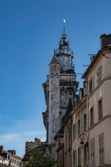 Detail of the architecture of the church Notre Dame de Dijon, Burgundy, France