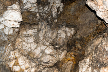 Interior of the Outlaws grotto from Geoagiu Bai, Romania.