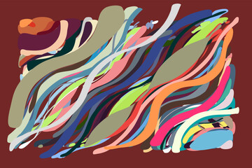 Wave abstract art background shape. wavy design