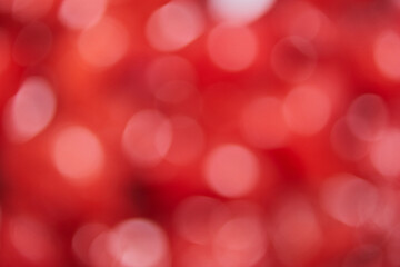 red bokeh blur background,Red tone blur bokeh light. Defocused texture background with space.
