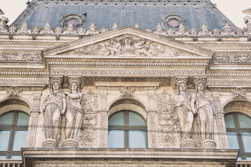 the facade of church