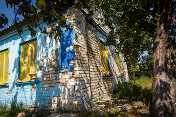 Fototapeta premium Destruction of Andriyivka, September, 2022