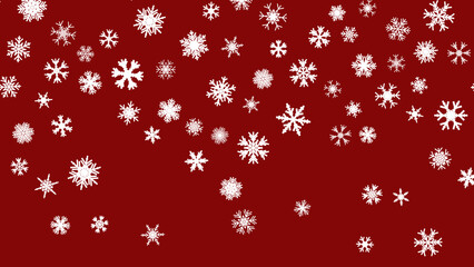 Red Christmas background snow illustration xmas. design ornament
