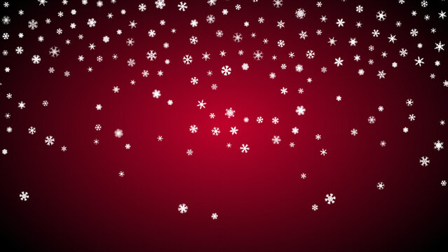 Red Christmas background snow illustration xmas. happy