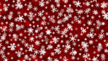 Red Seamless Christmas background snow illustration xmas. ornament season