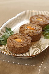 delicious baked kibe on plate