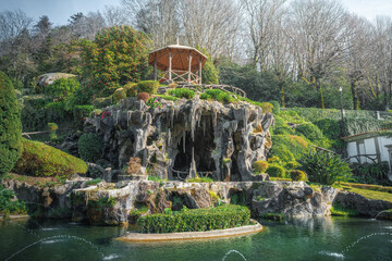 Artificial Grotto at Sanctuary of Bom Jesus do Monte Gardens - Braga, Portugal