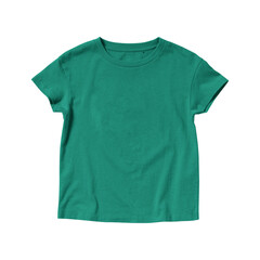 Blank Teal T-shirt Crew Neck Short Sleeve for Kids