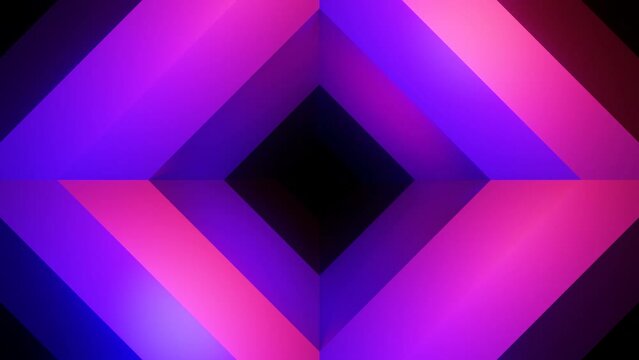 The effect of a spreading purple tunnel. Design.A bright abstraction with purple moving parts in animation that diverge in different directions.