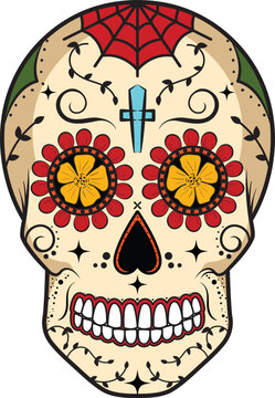 Sugar Skull Day of the Dead, Sugar Skull illustration