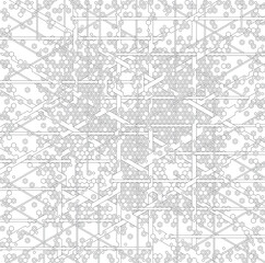 Abstract geometric black and white vector pattern