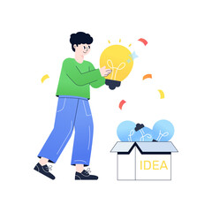 A checkout counter flat illustration