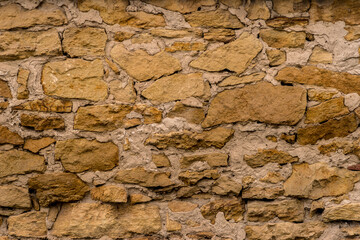 Stary murek z piaskowca . Zdjęcie znakomite na tło i/lub teksturę - obrazy, fototapety, plakaty