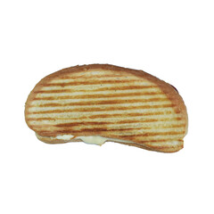 cheddar toast served on a plate. Png transparent, isolated