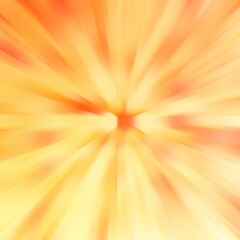 Abstract yellow and orange gradient blur effect sunburst or sunlight bright ray background.