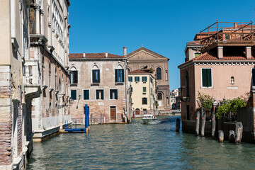 Fototapeta na wymiar Venice Italy Waterway