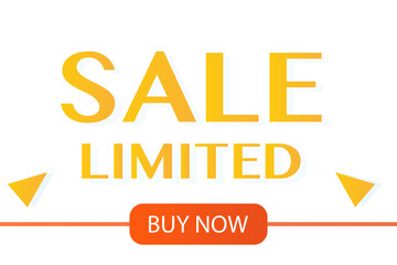 The sale is currently limited. Vector illustration