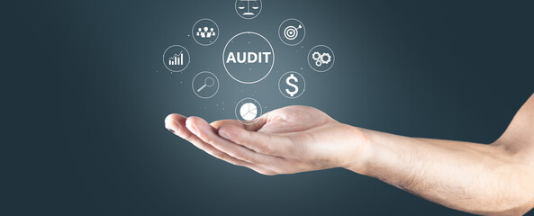 AUDIT icons on virtual screen.